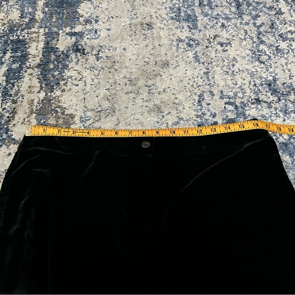 Chicos Black Velour Silk Blend Dress Pants Size 16 - Picture 9 of 11